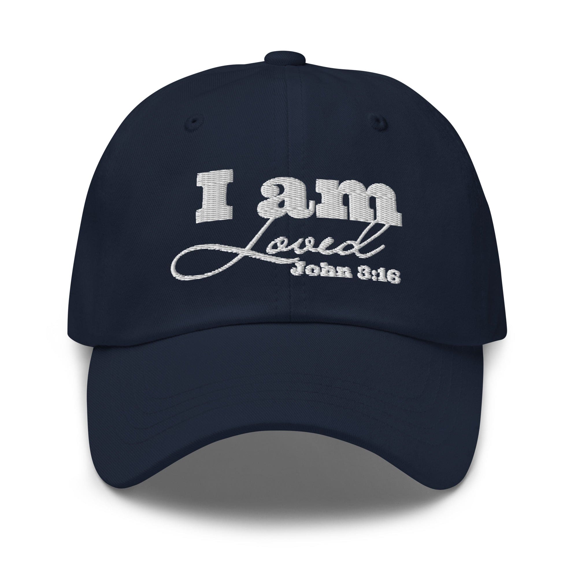 Embroidered Adjustable Baseball Cap - i am Loved - F/b