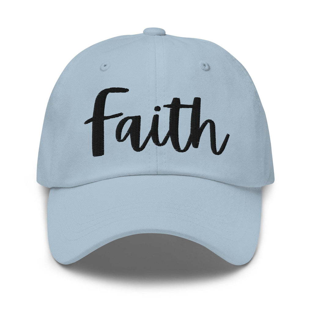 Embroidered Adjustable Baseball Cap - Faith - F/b