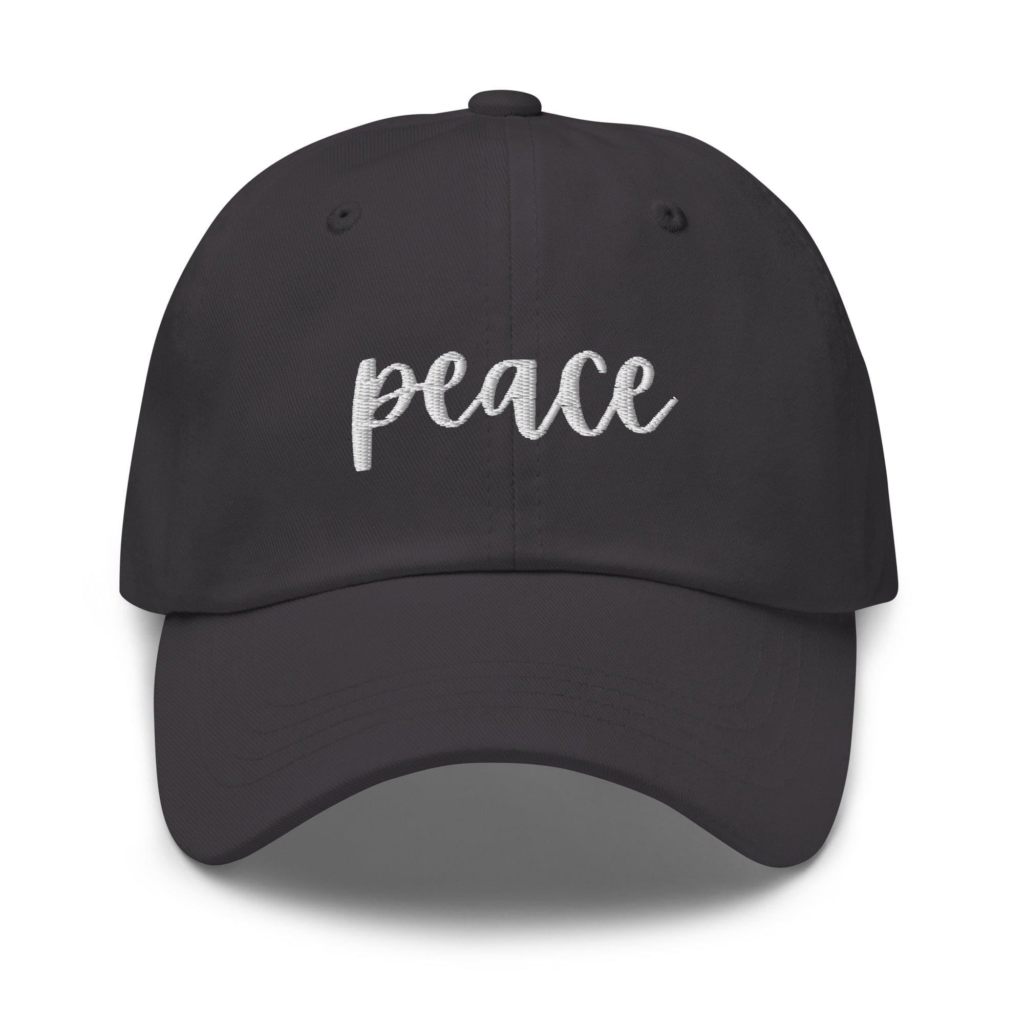 Embroidered Adjustable Baseball Cap - Peace
