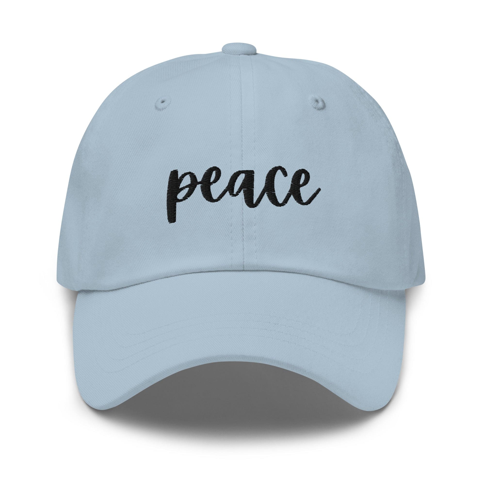 Embroidered Adjustable Baseball Cap - Peace