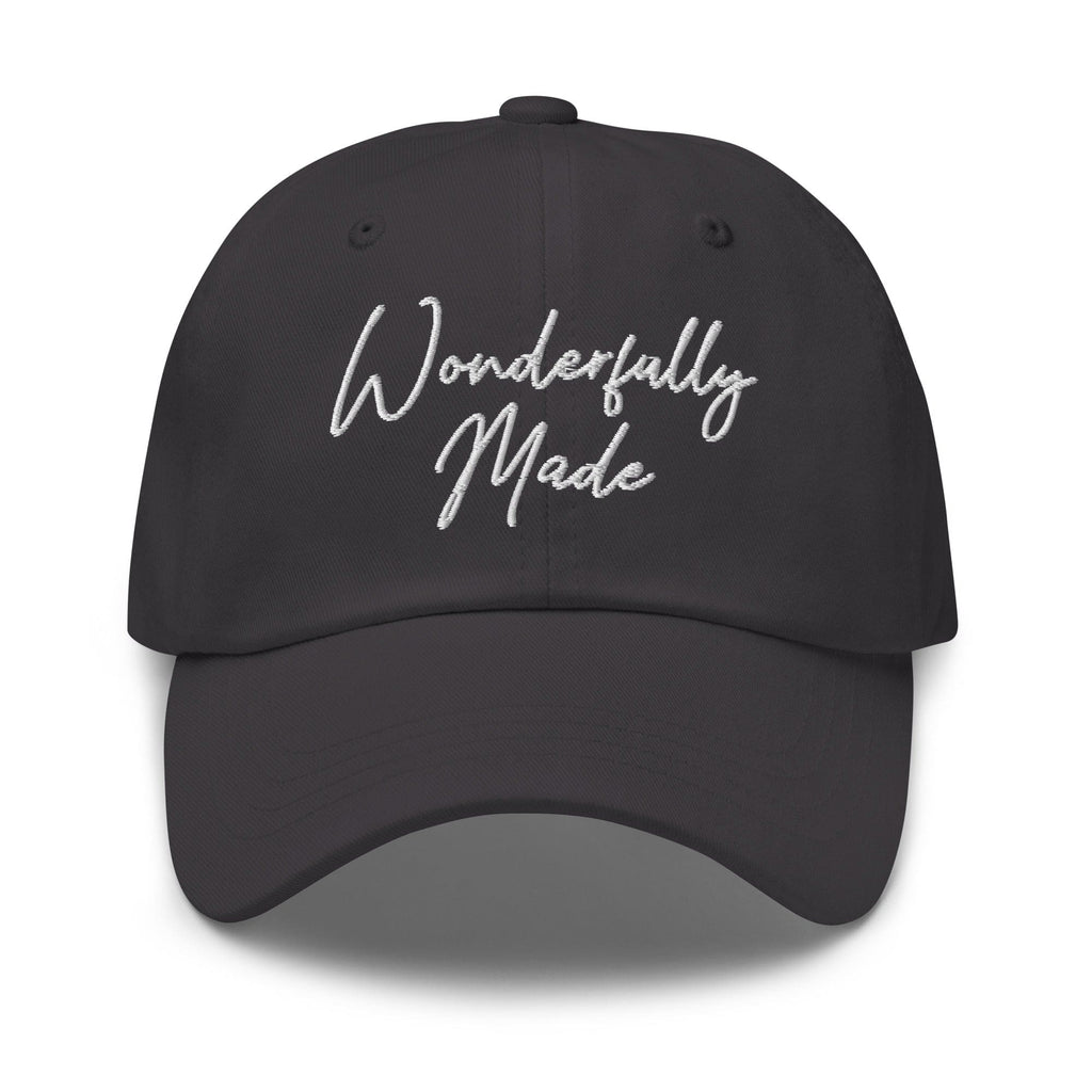 Embroidered Adjustable Baseball Cap - Wonderfully Made - F/b