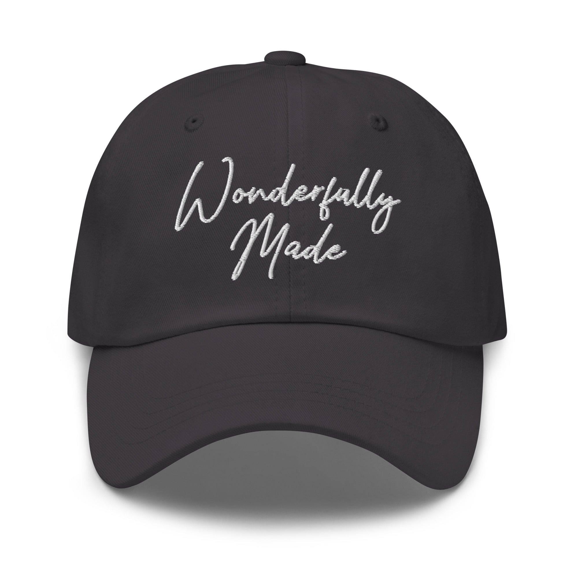 Embroidered Adjustable Baseball Cap - Wonderfully Made - F/b