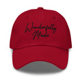 Embroidered Adjustable Baseball Cap - Wonderfully Made - F/b