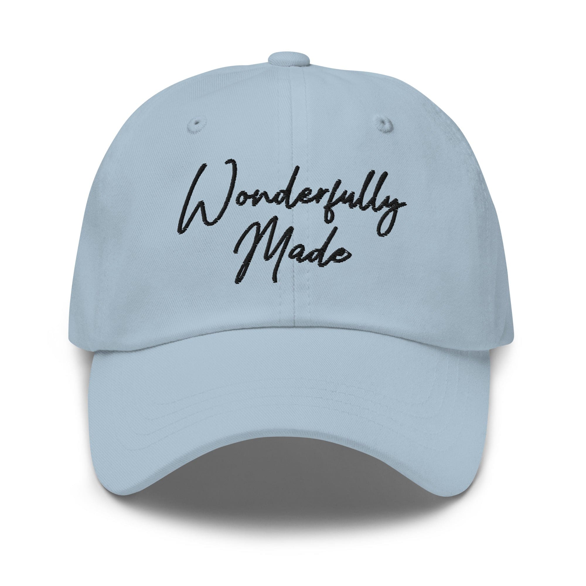 Embroidered Adjustable Baseball Cap - Wonderfully Made - F/b