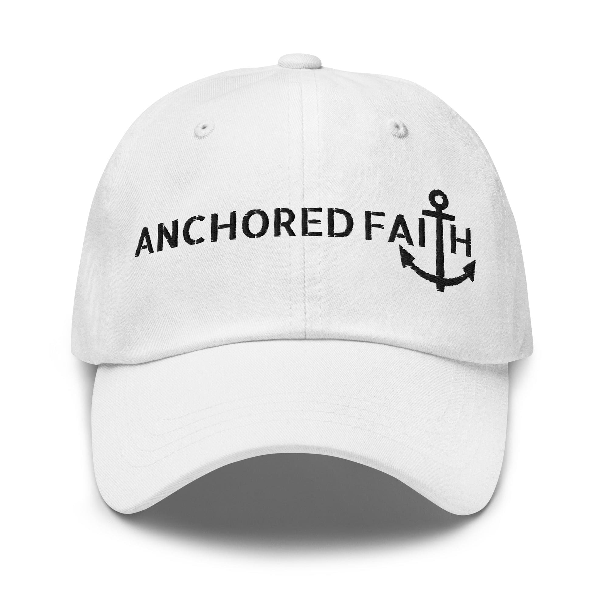 Embroidered Baseball Cap - Adjustable - Anchored Faith