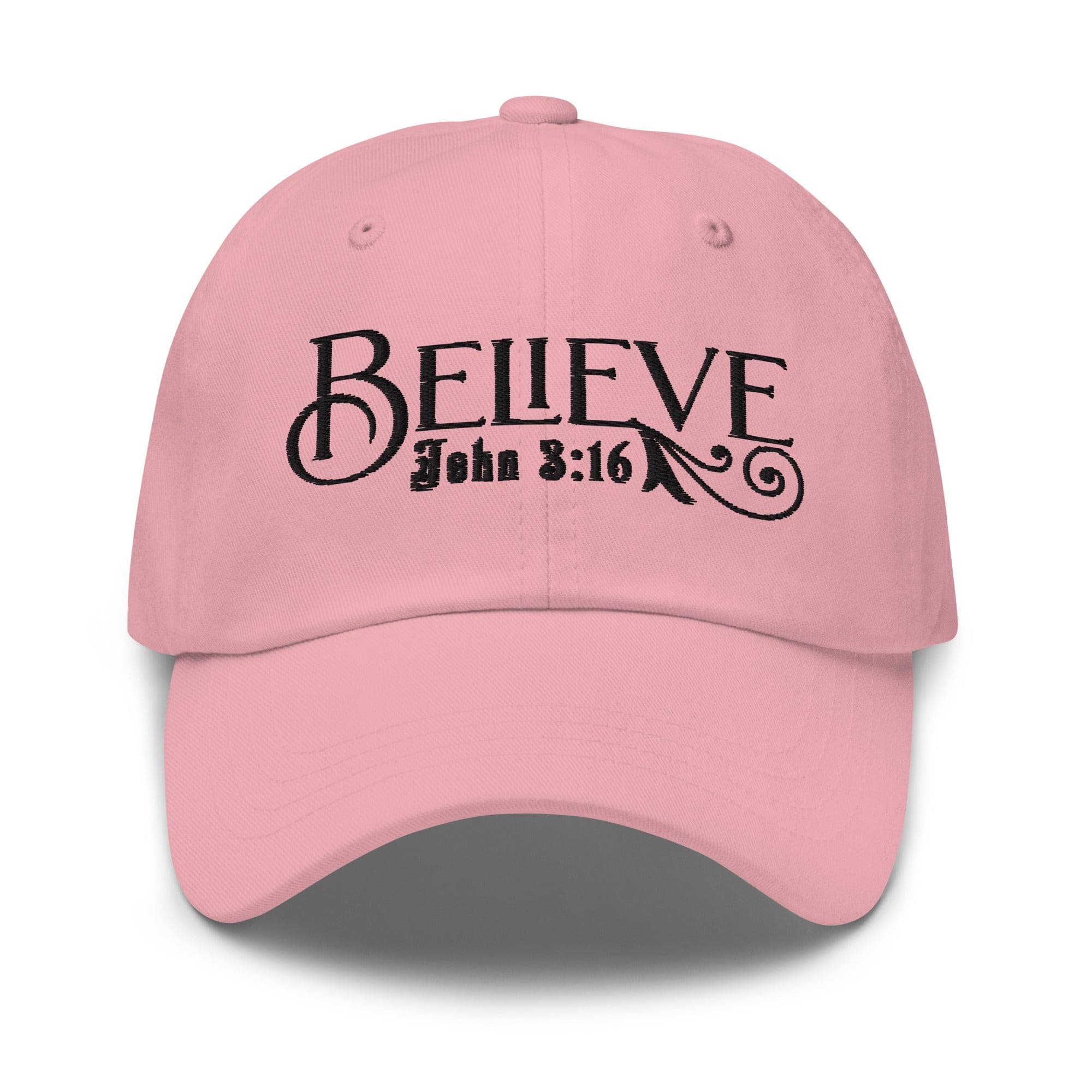 Embroidered Baseball Cap - Adjustable - Believe - John 3:16