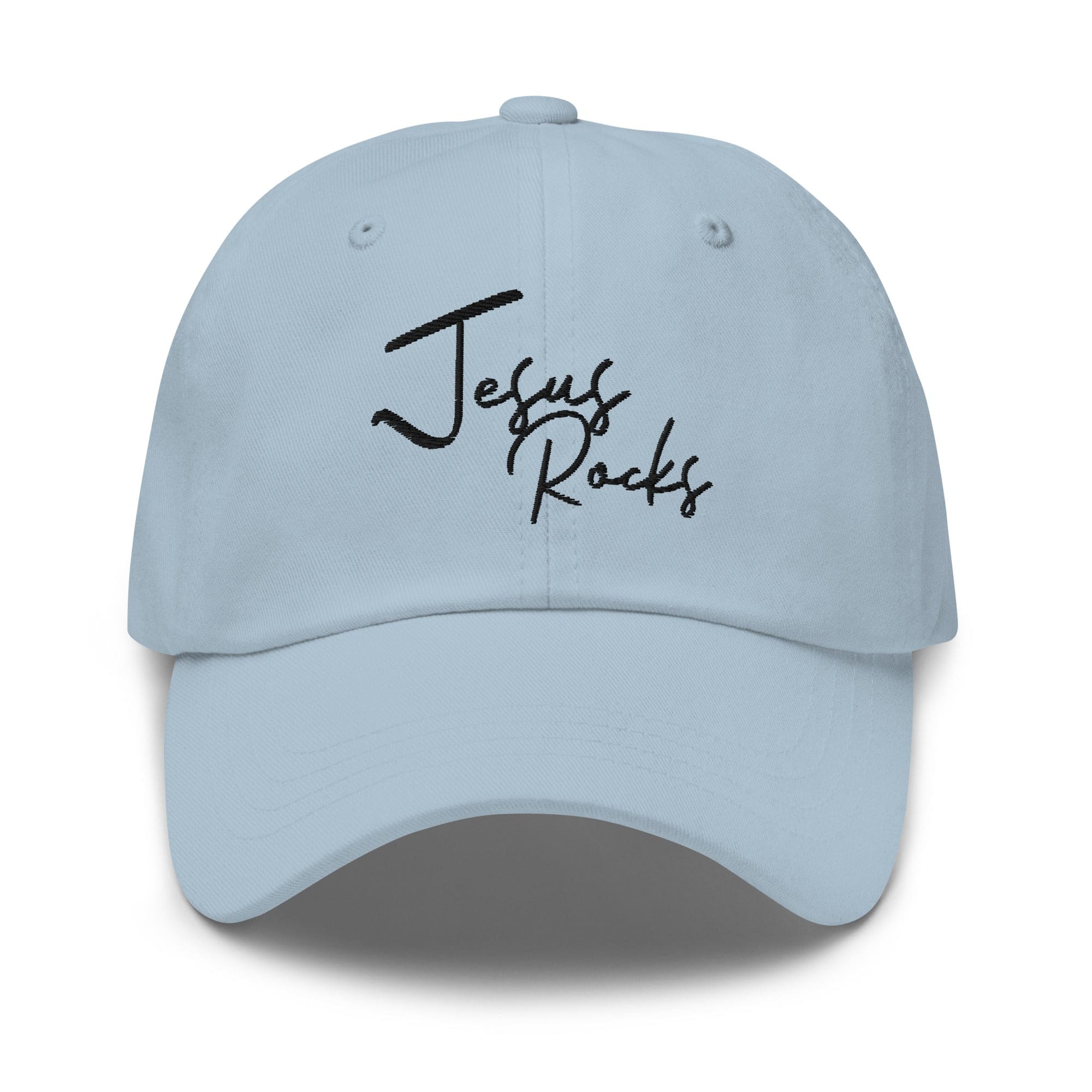 Embroidered Baseball Cap - Adjustable - Jesus Rocks