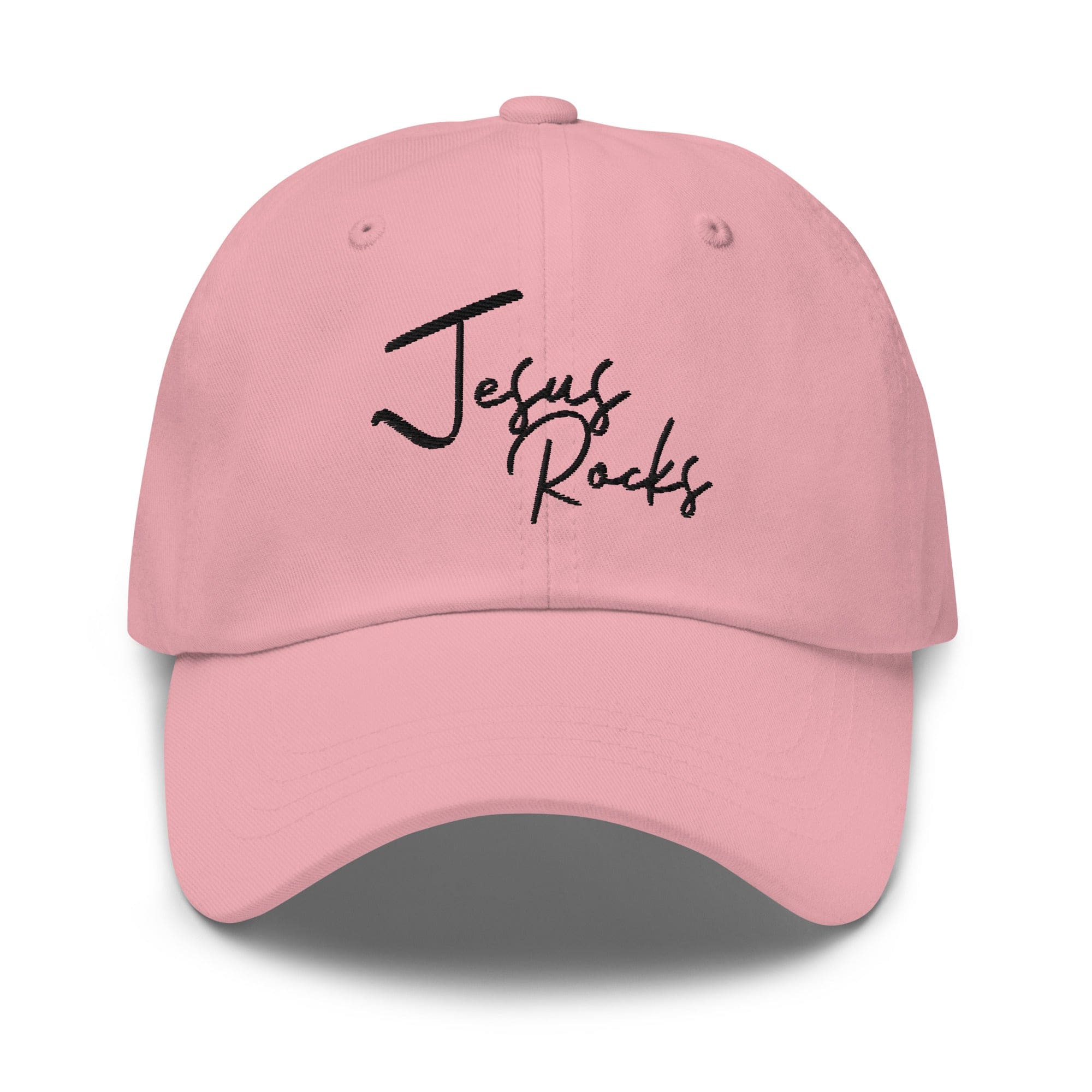 Embroidered Baseball Cap - Adjustable - Jesus Rocks