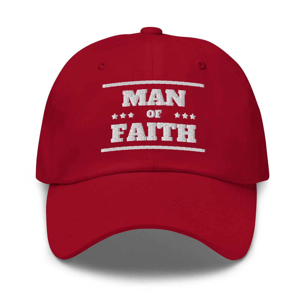Embroidered Baseball Cap - Adjustable - Man of Faith
