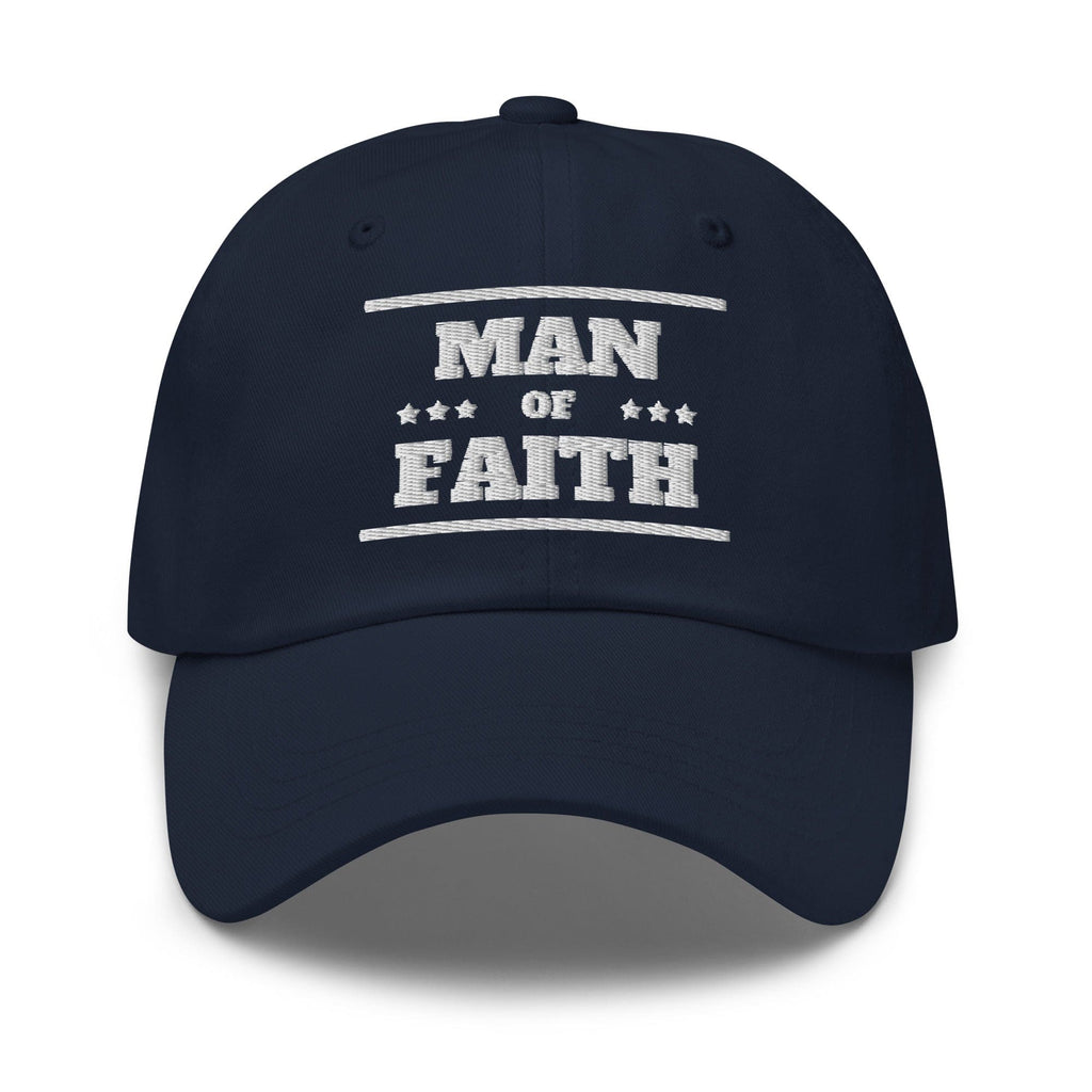 Embroidered Baseball Cap - Adjustable - Man of Faith