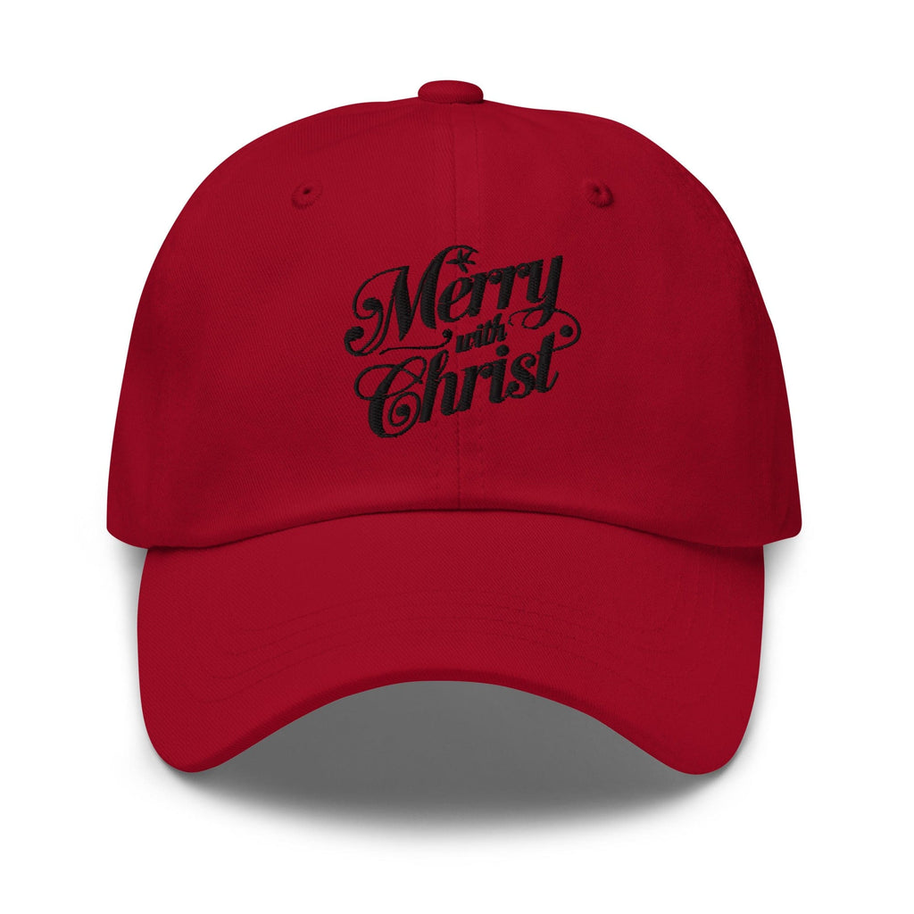 Embroidered Baseball Cap - Adjustable - Merry with Christ