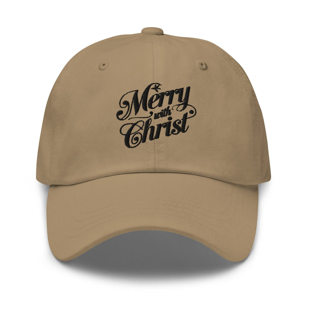 Embroidered Baseball Cap - Adjustable - Merry with Christ