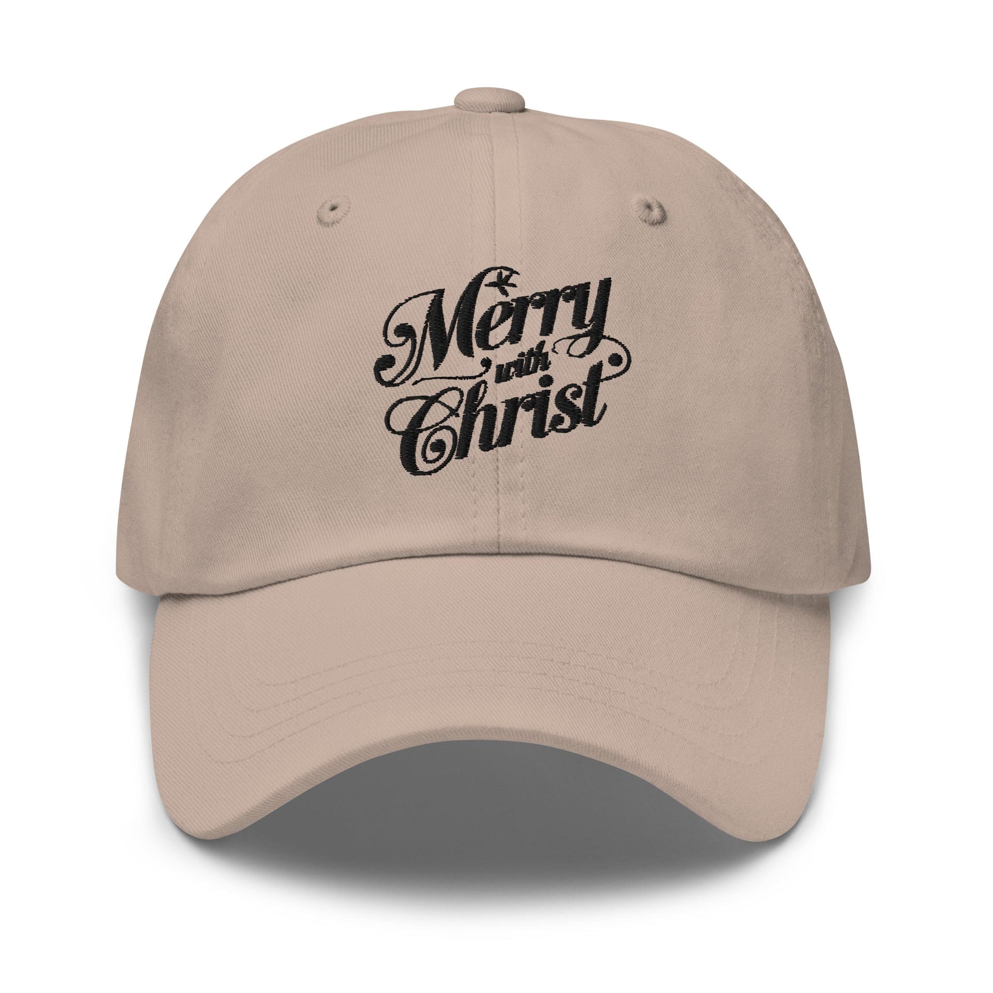 Embroidered Baseball Cap - Adjustable - Merry with Christ