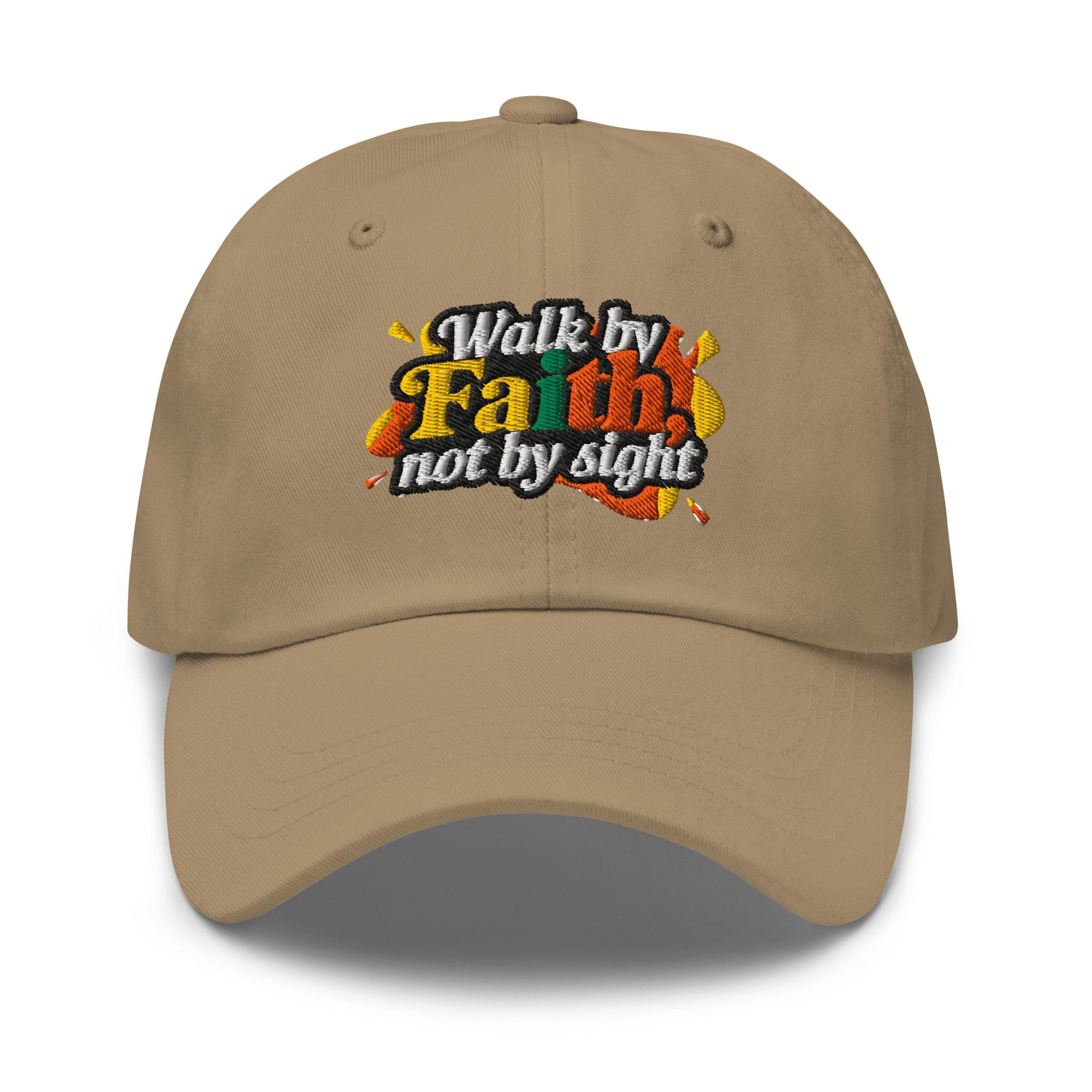 Embroidered Baseball Cap - Adjustable - Walk by Faith not by Sight
