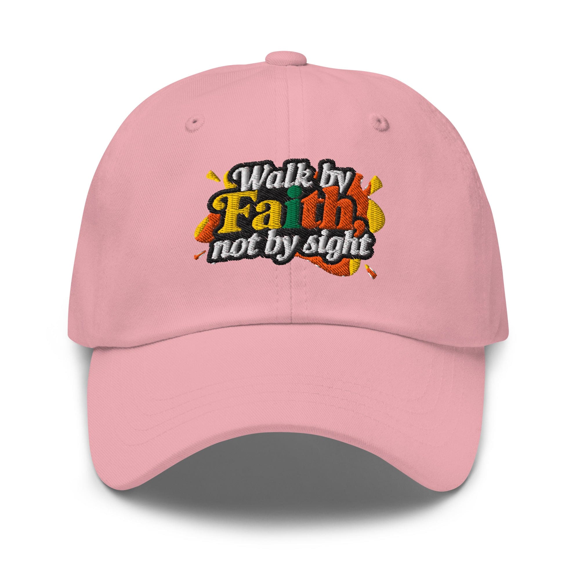 Embroidered Baseball Cap - Adjustable - Walk by Faith not by Sight