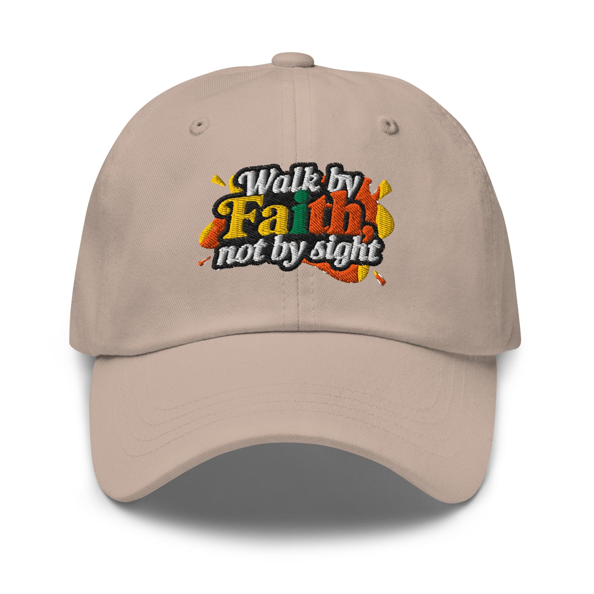 Embroidered Baseball Cap - Adjustable - Walk by Faith not by Sight