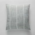 Embroidered brown & grey stripe cushion cover living room decor