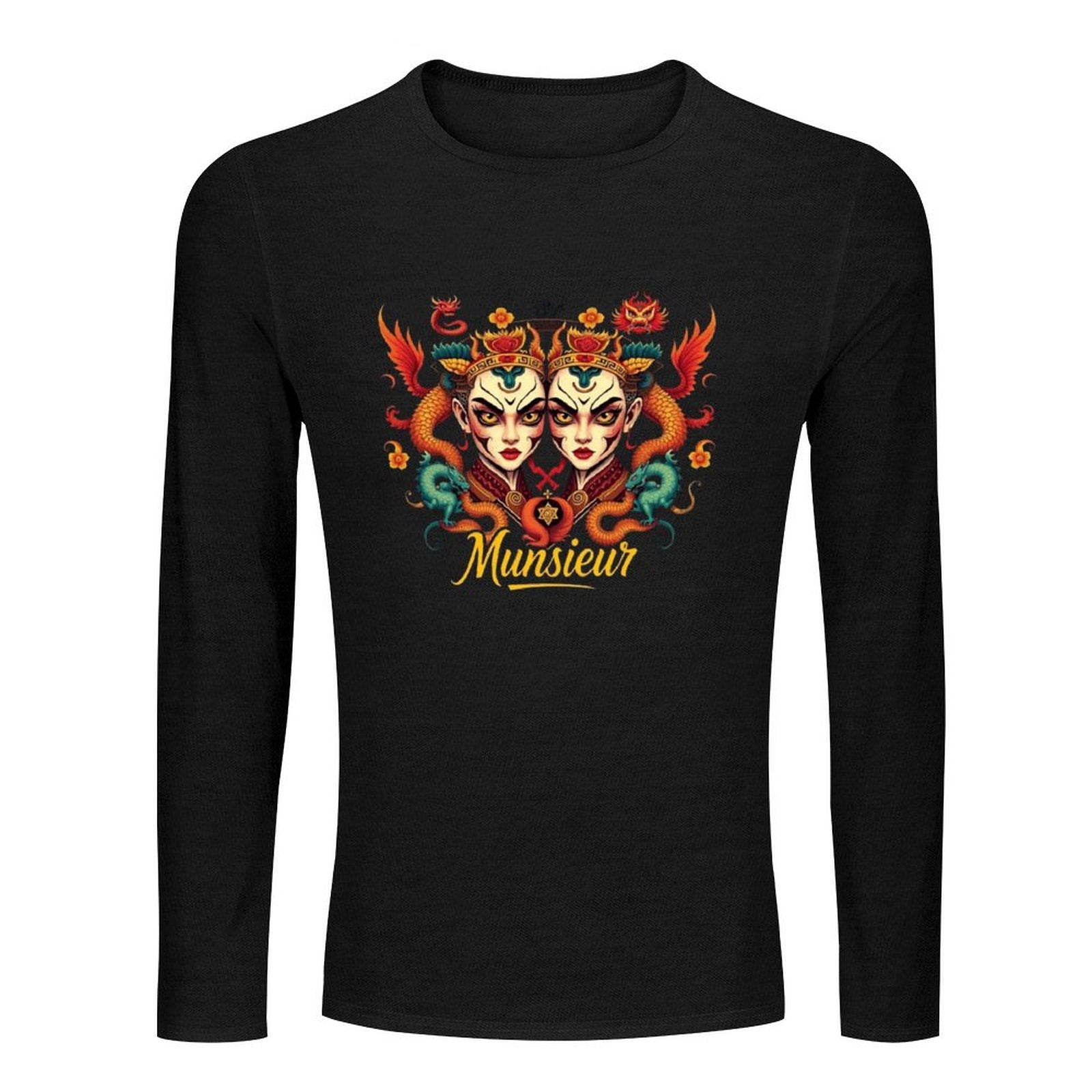 Munsieur Long Sleeve Tee for Men: Perfect for Layering and Standalone Wear