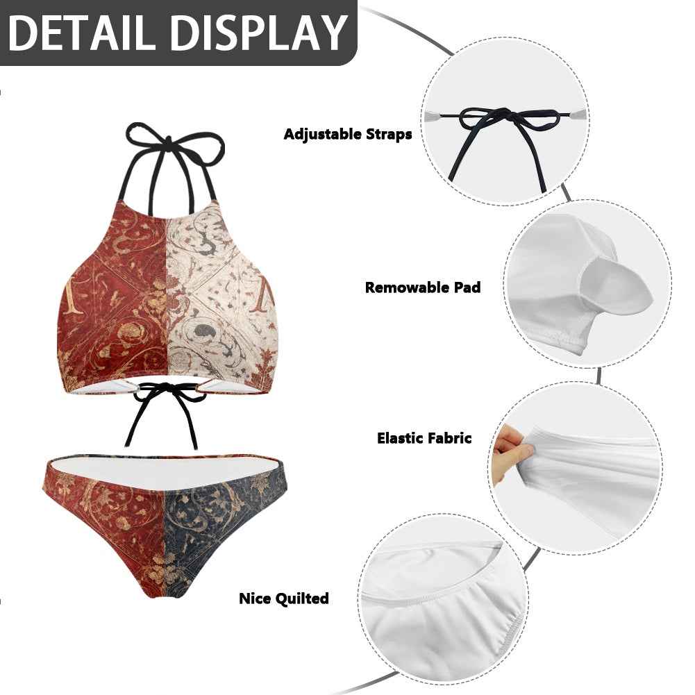 MUNSIEUR Wrapped-chest Bikini 4th of July Collection