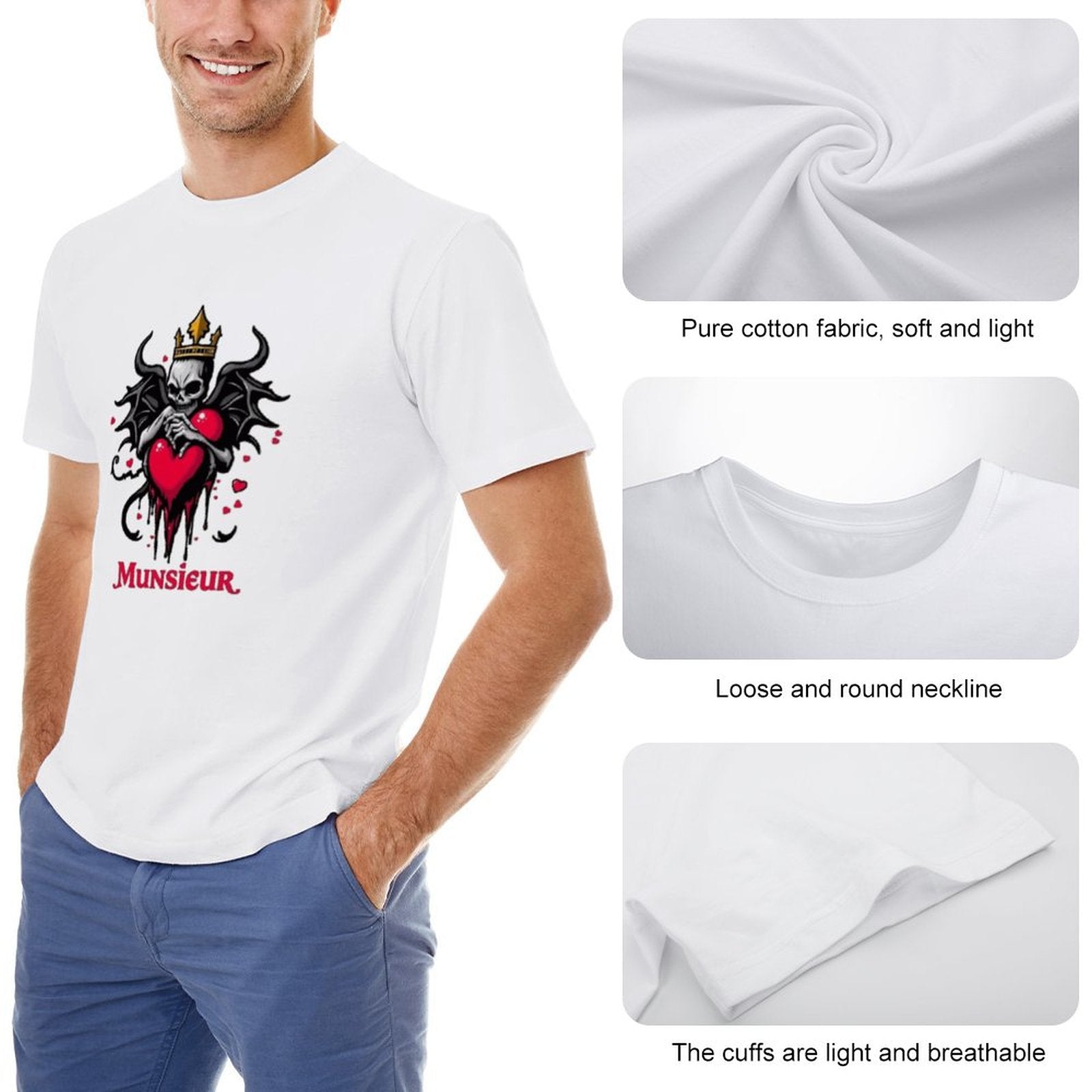 Munsieur Valentine's Day Collection "King of" Tee for Men