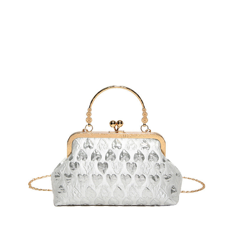 Women's Small Square Crossbody Bag - Love Hand-held Shoulder Bag