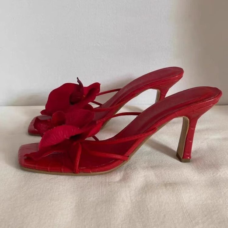 Women's New Flower High Heels