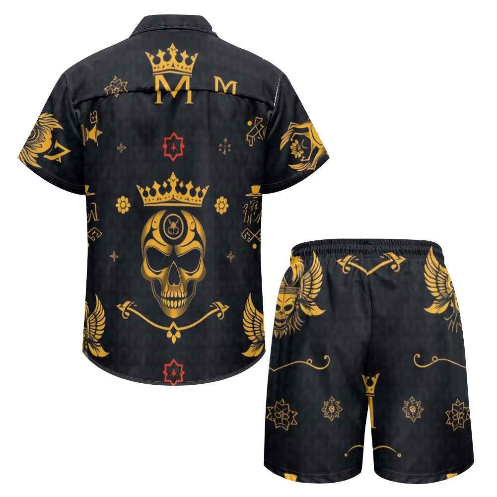 Men's Outfit Set - Two Piece Shorts & Top for Summer Wear