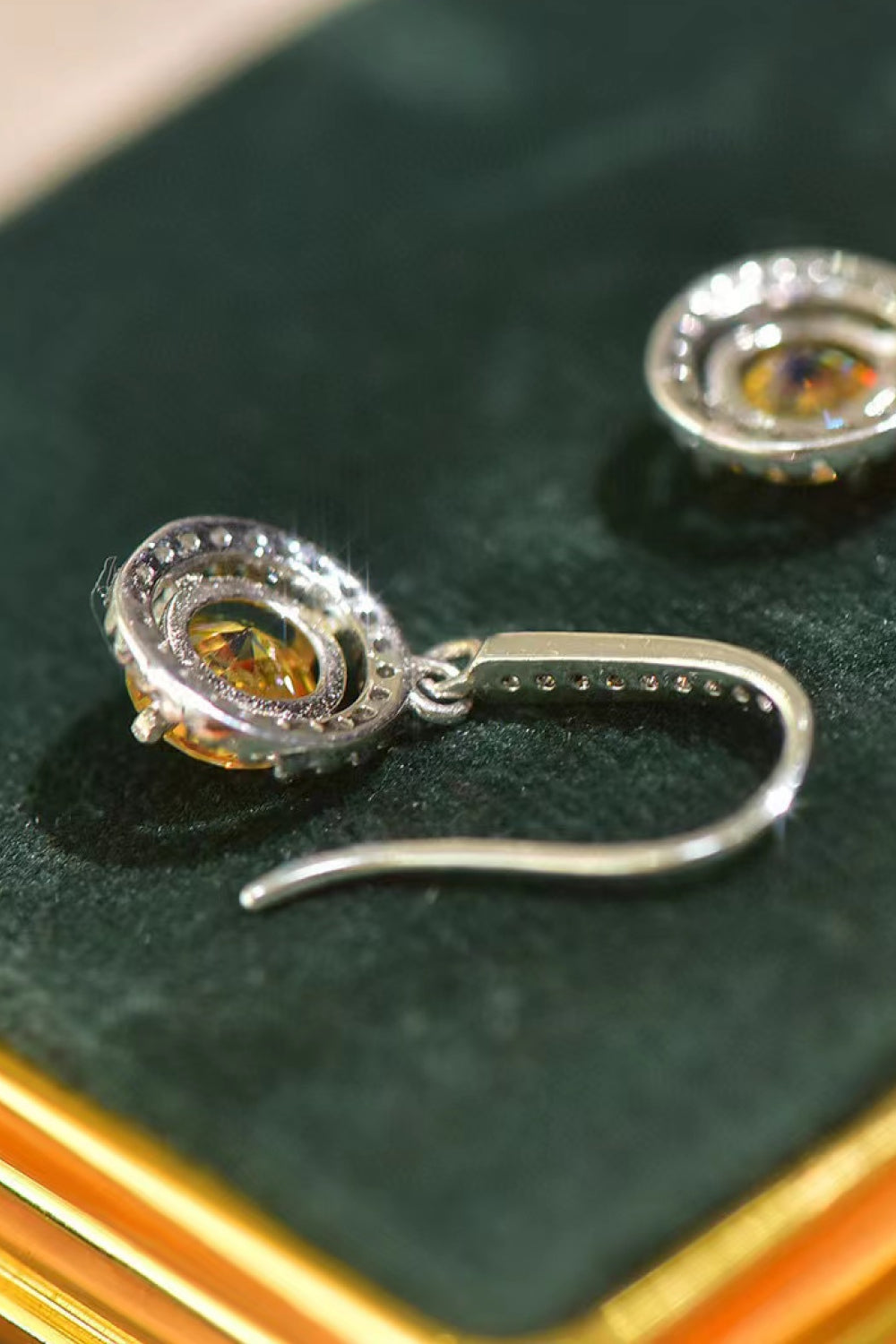 Platinum-Plated 2 Carat Drop Earrings Premium Moissanite jewelry by Munsieur. Lab-grown brilliance, flawless clarity, hand-set designs. Shine harder. Drop limited, forever flex.