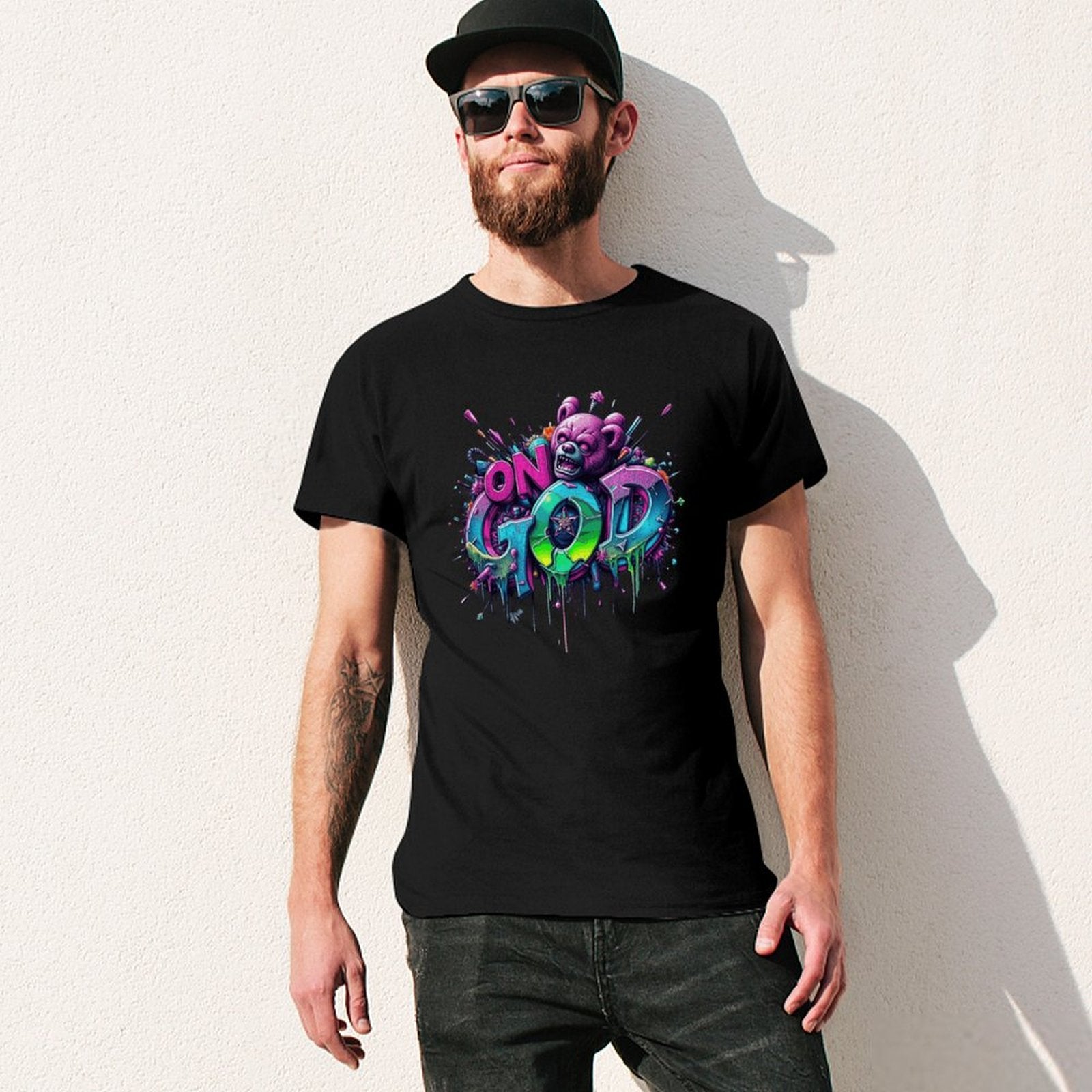 Men's Tee "On God" Streetwear Fashion Crown Co.👑