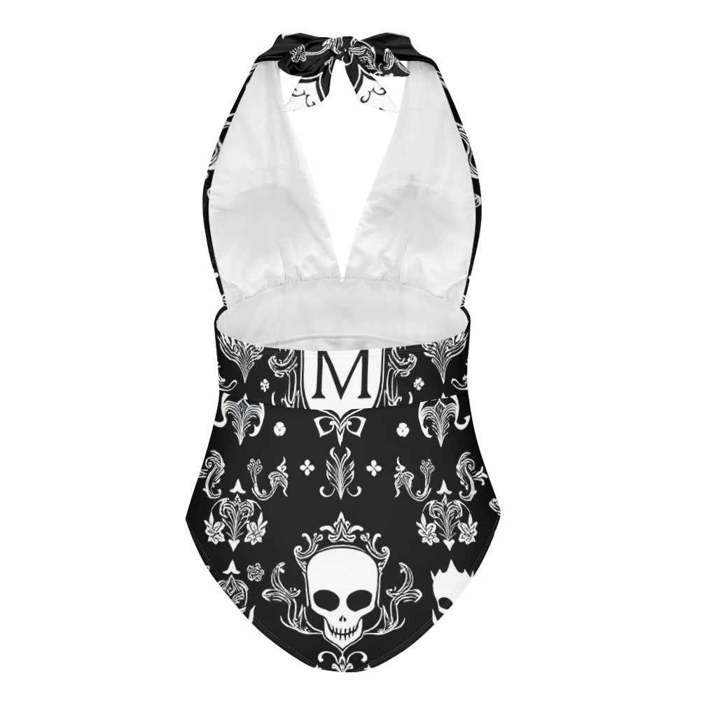 MUNSIEUR All-Over Print Women's High Cut One-piece Swimsuit