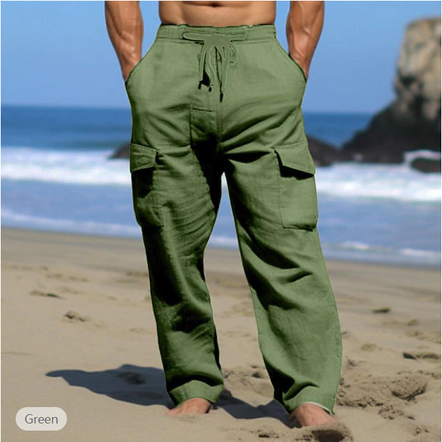 Men's Summer Wear Fashion Multi-pocket Pants