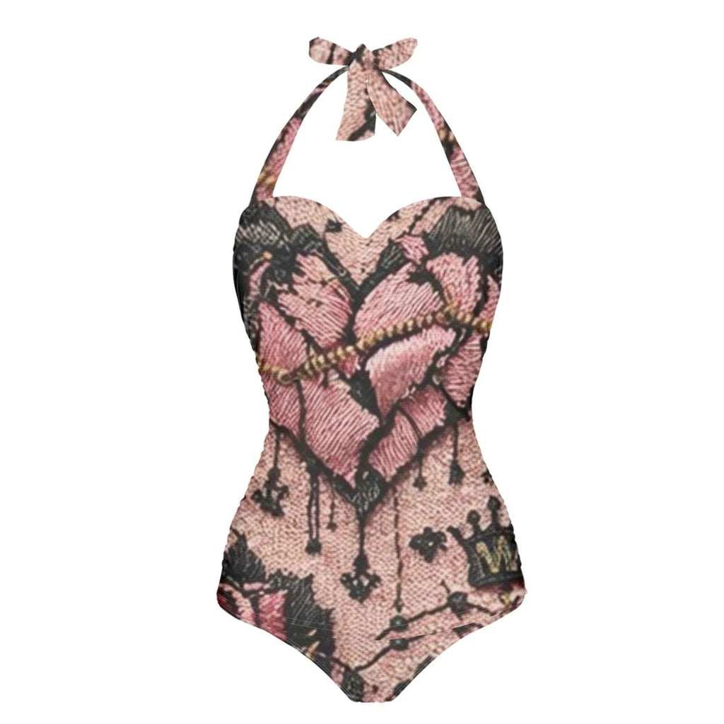 MUNSIEUR Strappy One Piece Bikini Valentine's Day Collection