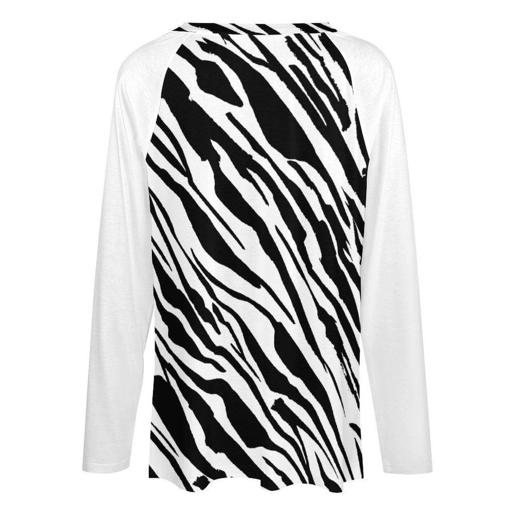 Munsieur Premium V-neck Loose Long Sleeve T-shirt Women’s