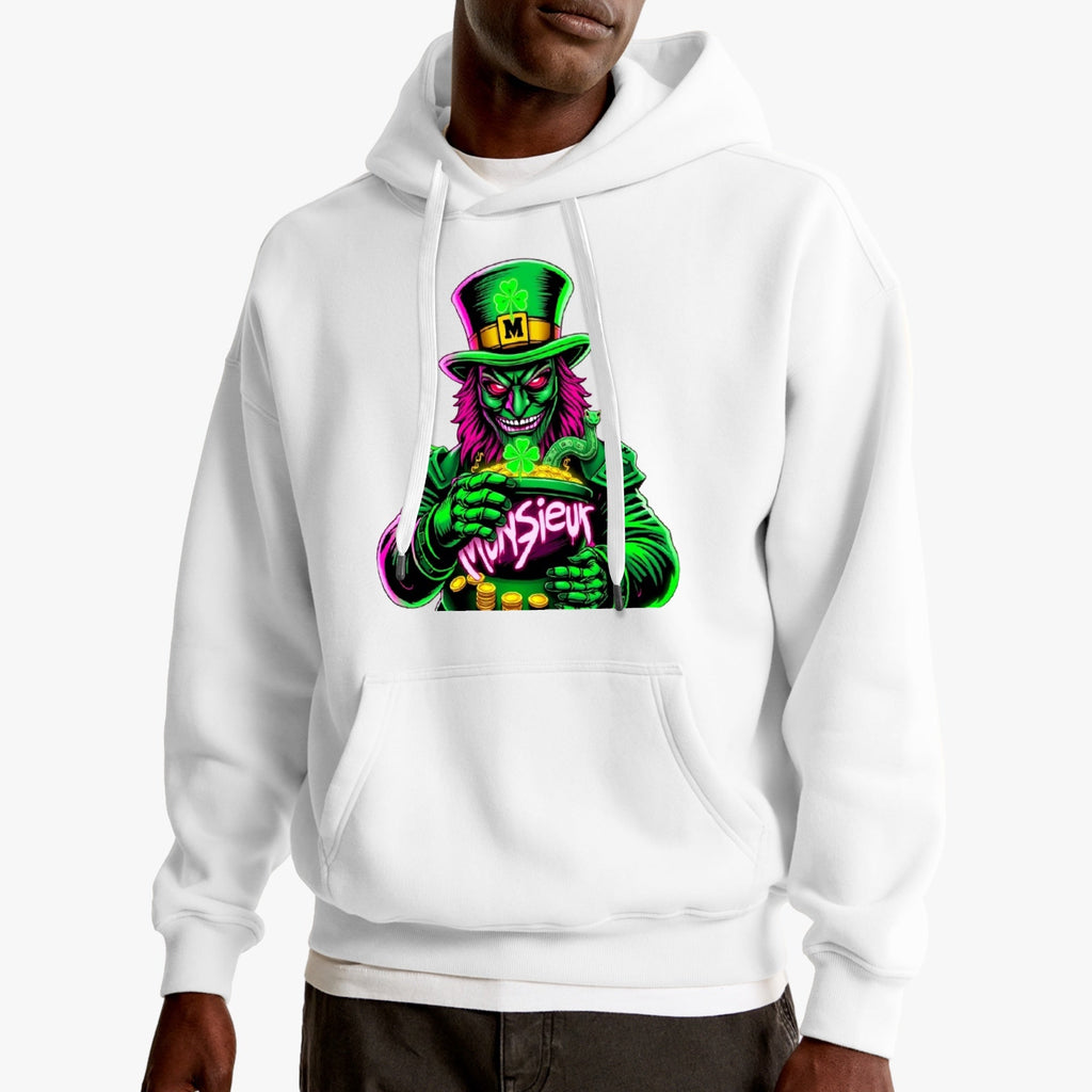 St. Patrick's Day Collection Munsieur Leprechaun Mafia Unisex Premium Pullover Hoodie Sweater