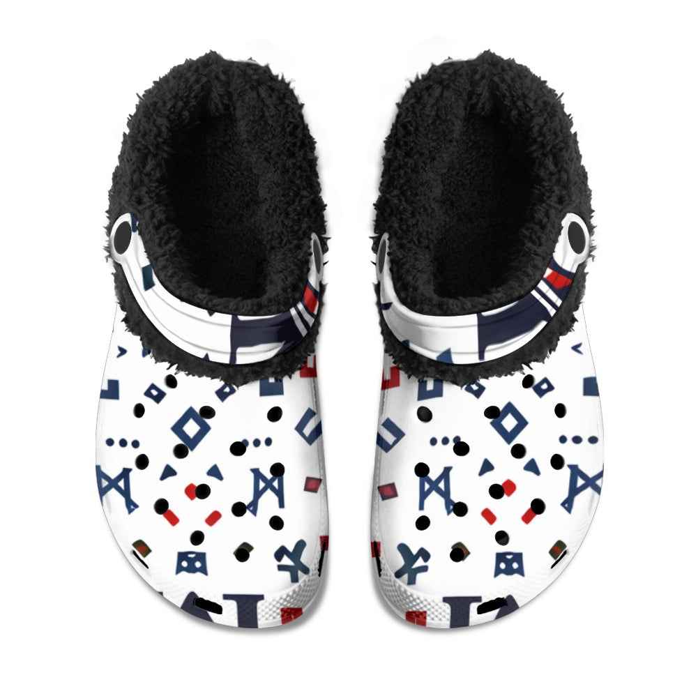 MUNSIEUR Fuzzy Crocs Slippers