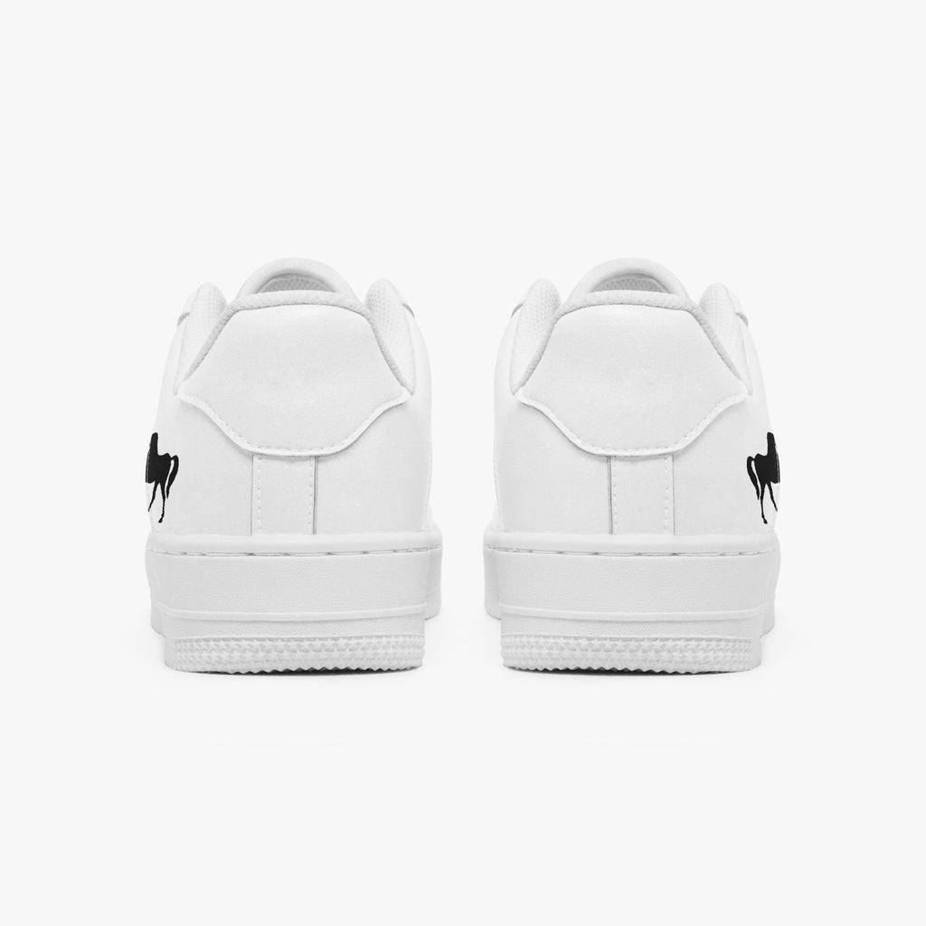 NESTDEER 977. AF1 Low-Top Leather Sports Sneakers - Tongue Printable