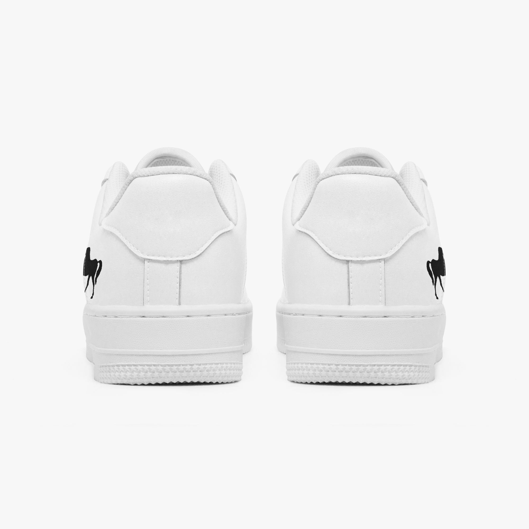 NESTDEER 977. AF1 Low-Top Leather Sports Sneakers - Tongue Printable