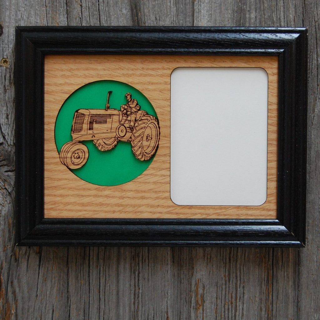Farm Tractor Picture Frame - 5x7 Frame Hold 3x4 Photo