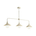Farmhouse distressed white 3 light kitchen island pendant 110v-120v
