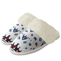 MUNSIEUR Cotton Slippers with Fur Edges
