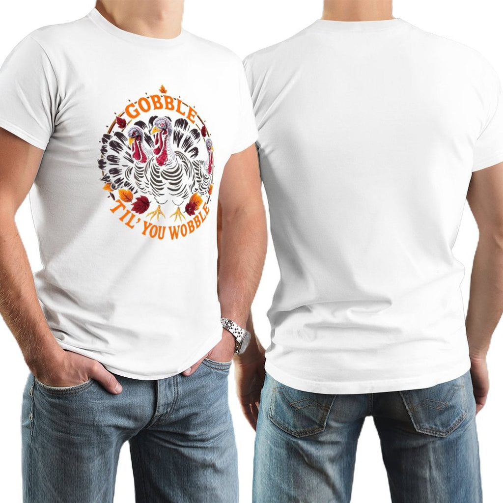 Munsieur Men's Tee Thanksgiving Collection "Gobble Til' You Wobble"
