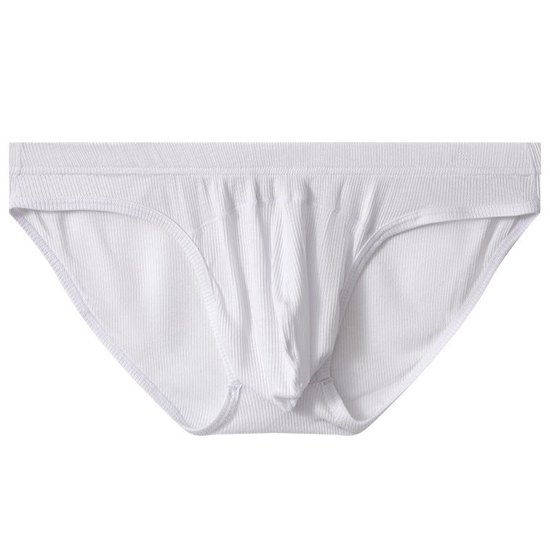 Men's Convex Low Waist Briefs Breathable Sexy Loose Underwear