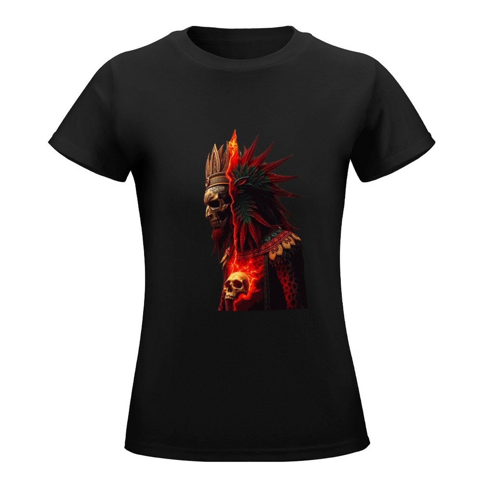 Lost Tribe of Munsieur T-Shirts for Women "Chief Kicka"  (High Definition & Front Printing)