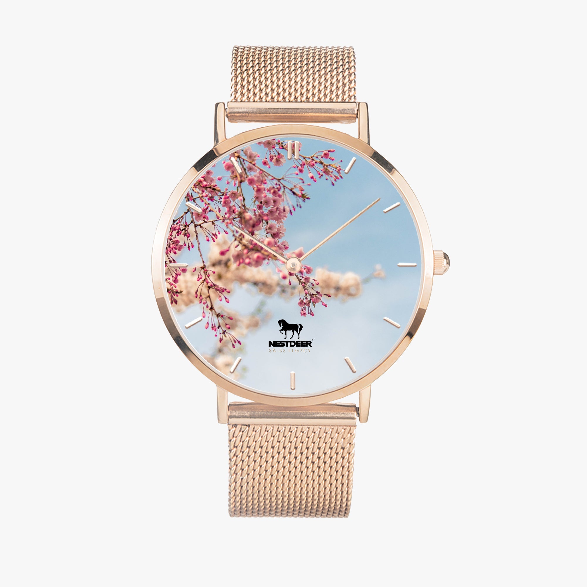 170. Fashion Ultra-thin Stainless Steel Quartz Watch (With Indicators)