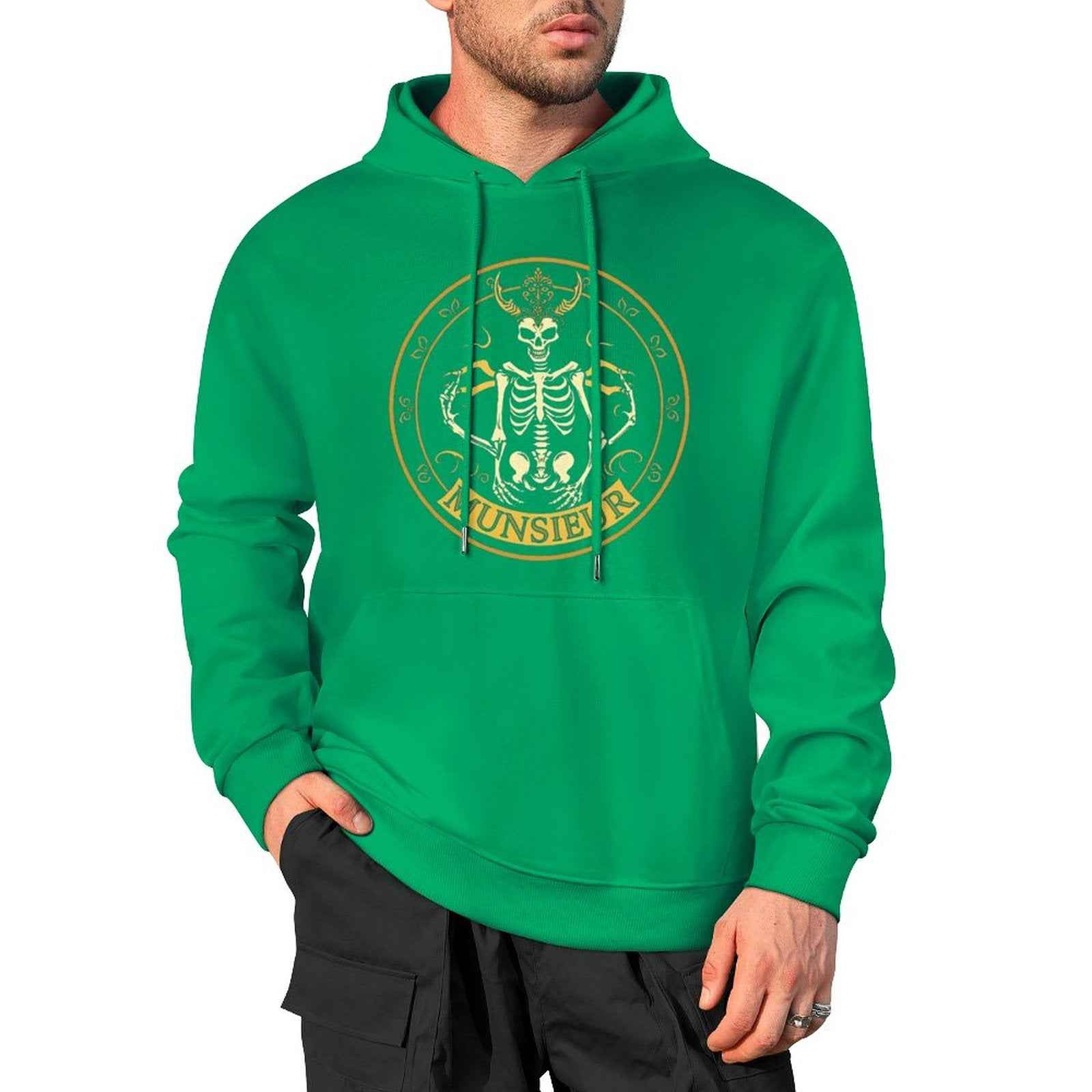 Shadow Reaper Hoodie - Luxe Skull Embroidery Gothic Streetwear