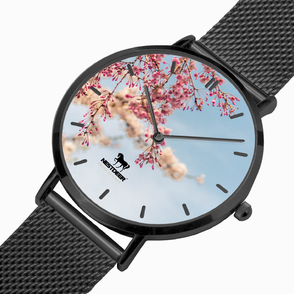 170. Fashion Ultra-thin Stainless Steel Quartz Watch (With Indicators)