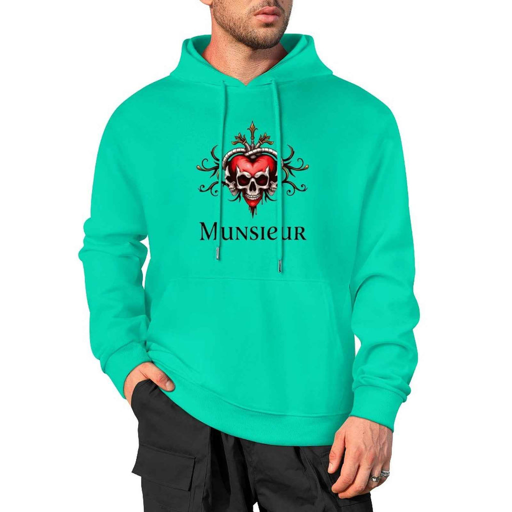 Deadly Love Hoodie | Heart Skull Gothic Streetwear | MUNSIEUR