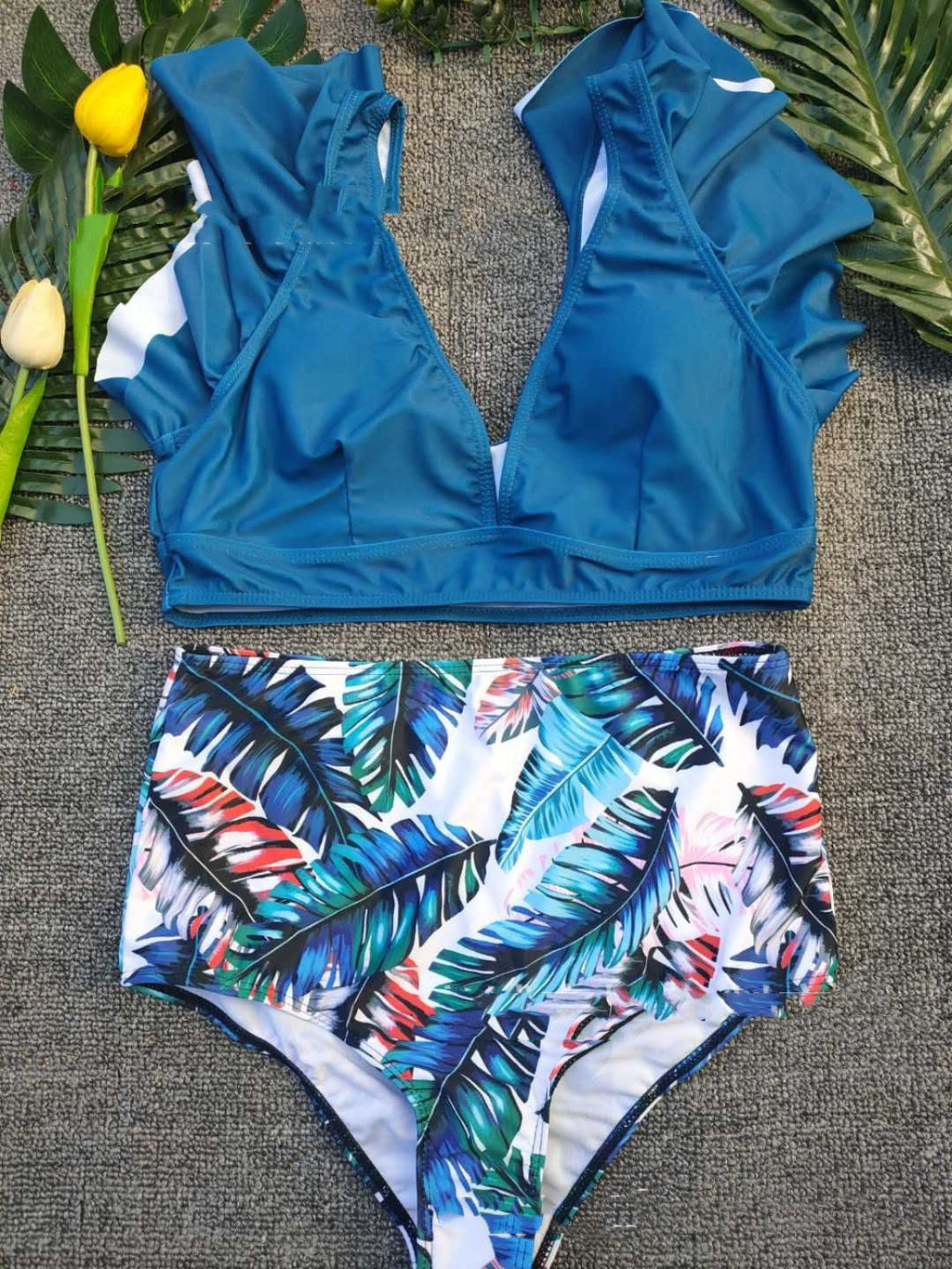 Sexy Swimsuit Printed Split Bikini Swimsuit Women's Swimwear
