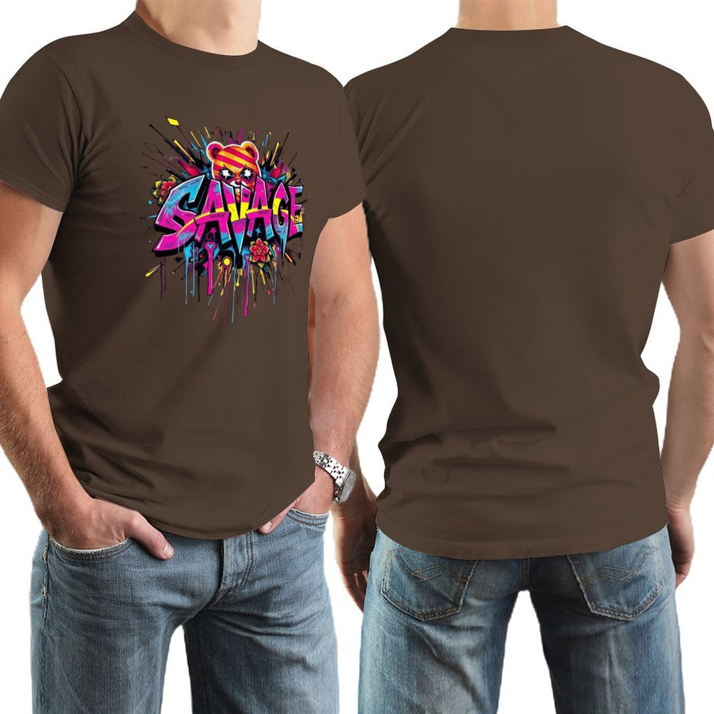 Tee for Men – "Savage" Graphic Streetwear Crown Co.