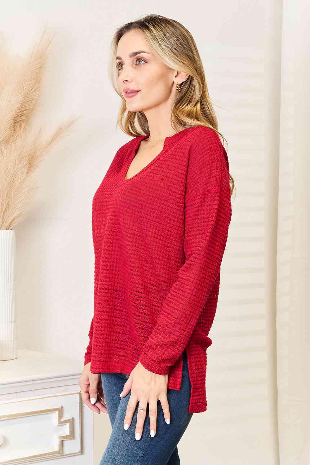 Culture Code Full Size Wide Notch Relax Women Top